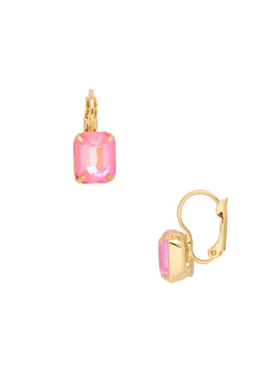 Octavia Dangle Earrings - EFK6BGBFL - <p>The Octavia Dangle Earrings feature a small emerald cut crystal dangling from a lever-back French wire. From Sorrelli's Big Flirt collection in our Bright Gold-tone finish.</p>