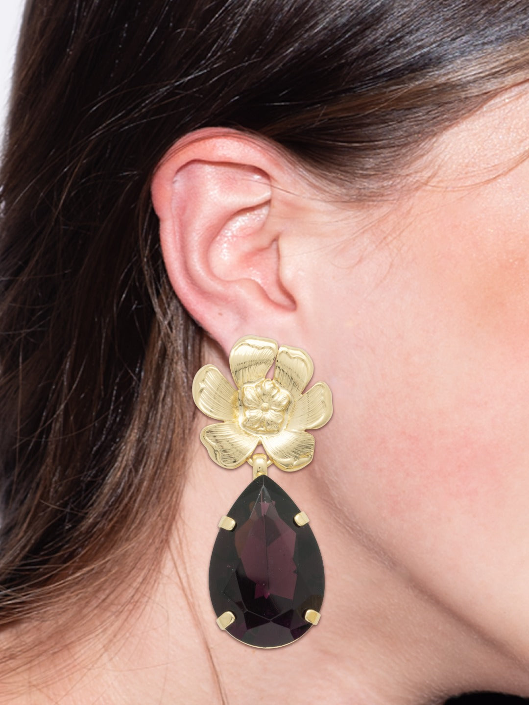 Fleur Statement Earrings - EFL11BGMRL