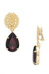 Baroque Clip-On Statement Earrings