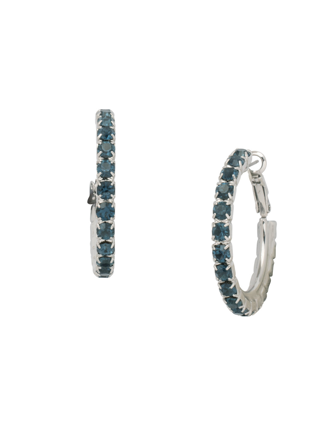 Amber Hoop Earrings - EFL20PDASP - <p>The Amber Hoop Earrings feature a crystal-embellished metal hoop. From Sorrelli's Aspen SKY collection in our Palladium finish.</p>