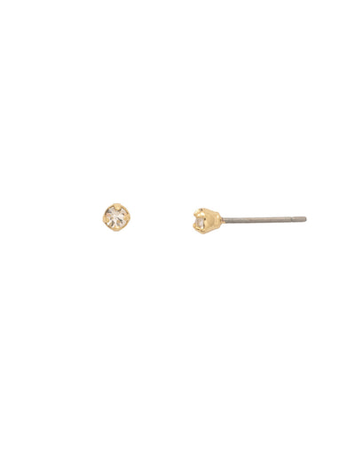 Britley Stud Earrings - EFM55BGCRY - <p>The Britley Stud Earrings feature tiny round cut crystals on a post, perfect to wear alone for a touch of sparkle, or layer in your second ear piercing with your favorite hoops! From Sorrelli's Crystal collection in our Bright Gold-tone finish.</p>