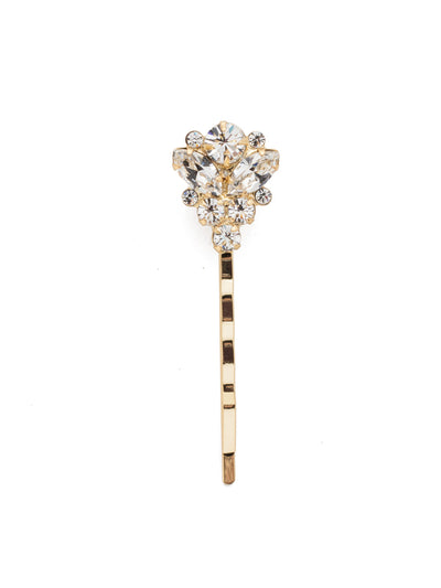 Anatolia Hair Pin Other Accessory - HCZ65BGCRY - <p>A bouquet cluster of crystals on a simple hair pin will add a hint of beauty and pure function when you want to pull your hair up, up and away. From Sorrelli's Crystal collection in our Bright Gold-tone finish.</p>