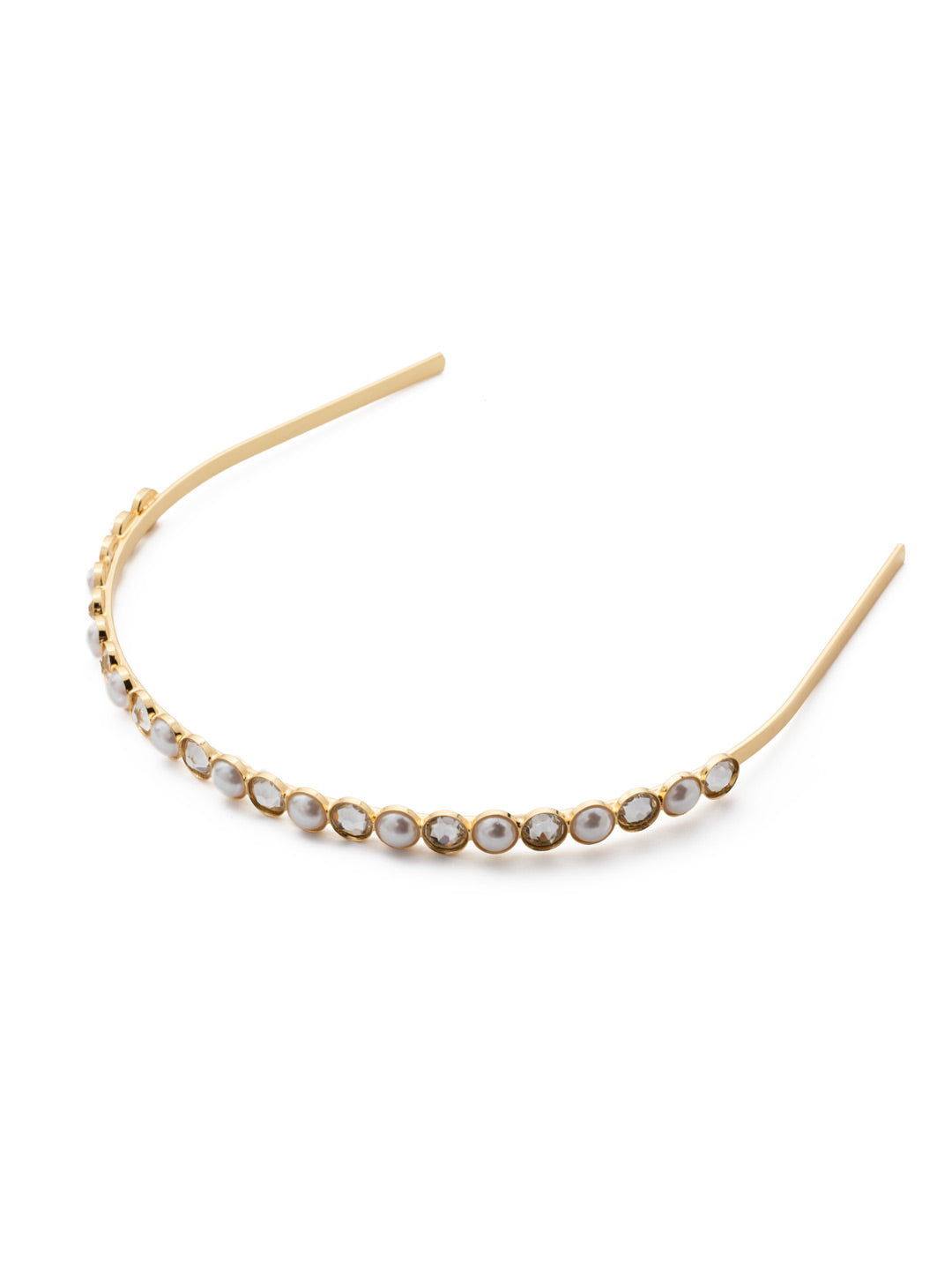 Alondra Headband - HET1BGMDP - <p>A headband with cystals, what more could you ask for? The Alondra headband is perfect for any special occasion. From Sorrelli's Modern Pearl collection in our Bright Gold-tone finish.</p>