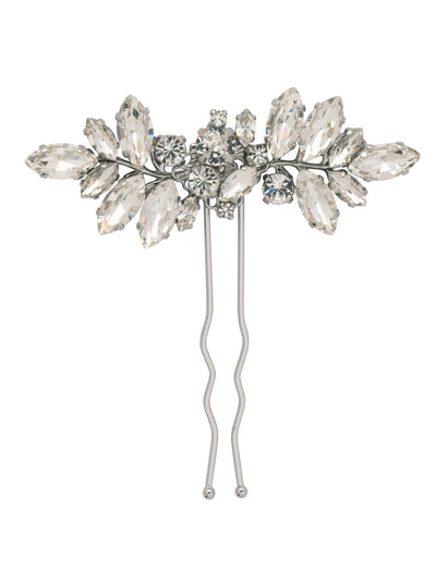 Tulip Hair Pin - HFH8PDCRY - <p>The Tulip Hair Pin features a sparkling assortment of round and navette cut crystals on a wire tooth hair comb. From Sorrelli's Crystal collection in our Palladium finish.</p>