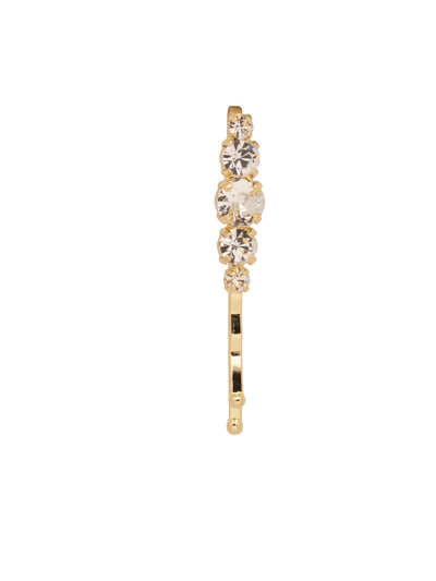 Jade Hair Pin - HFL4BGCRY - <p>The Jade Hair Pin features various-sized round cut crystals on a sturdy bobby pin. From Sorrelli's Crystal collection in our Bright Gold-tone finish.</p>