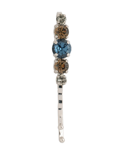 Jade Hair Pin - HFL4PDASP - <p>The Jade Hair Pin features various-sized round cut crystals on a sturdy bobby pin. From Sorrelli's Aspen SKY collection in our Palladium finish.</p>