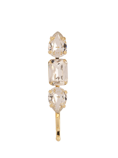 Athena Hair Pin - HFL5BGCRY - <p>The Athena Hair Pin features pear and oval cut crystals on a sturdy bobby pin. From Sorrelli's Crystal collection in our Bright Gold-tone finish.</p>