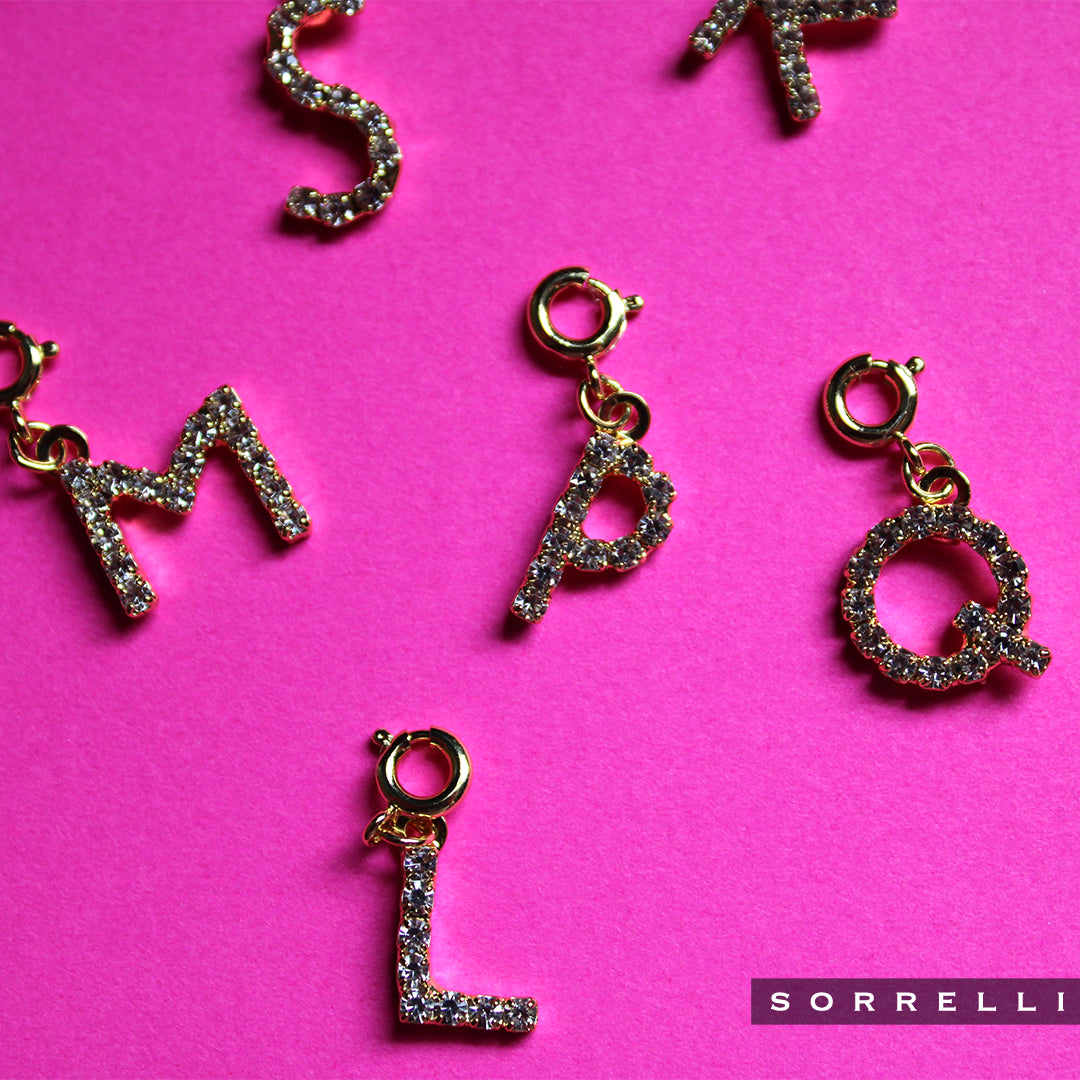 "M" Initial Charm - CFB13BGCRY