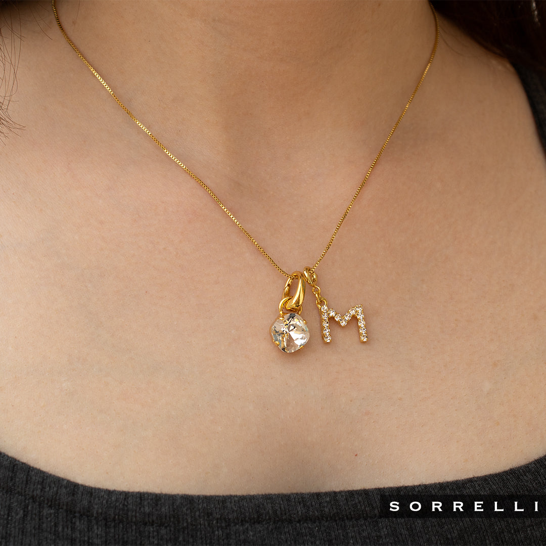 "M" Initial Charm - CFB13BGCRY