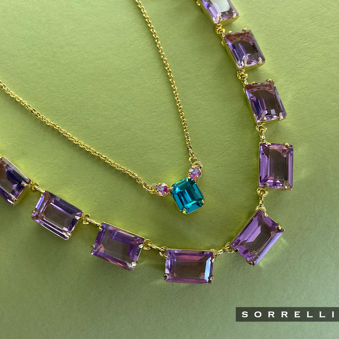 Julianna Mini Emerald Cut Statement Necklace - NFD78BGHBR