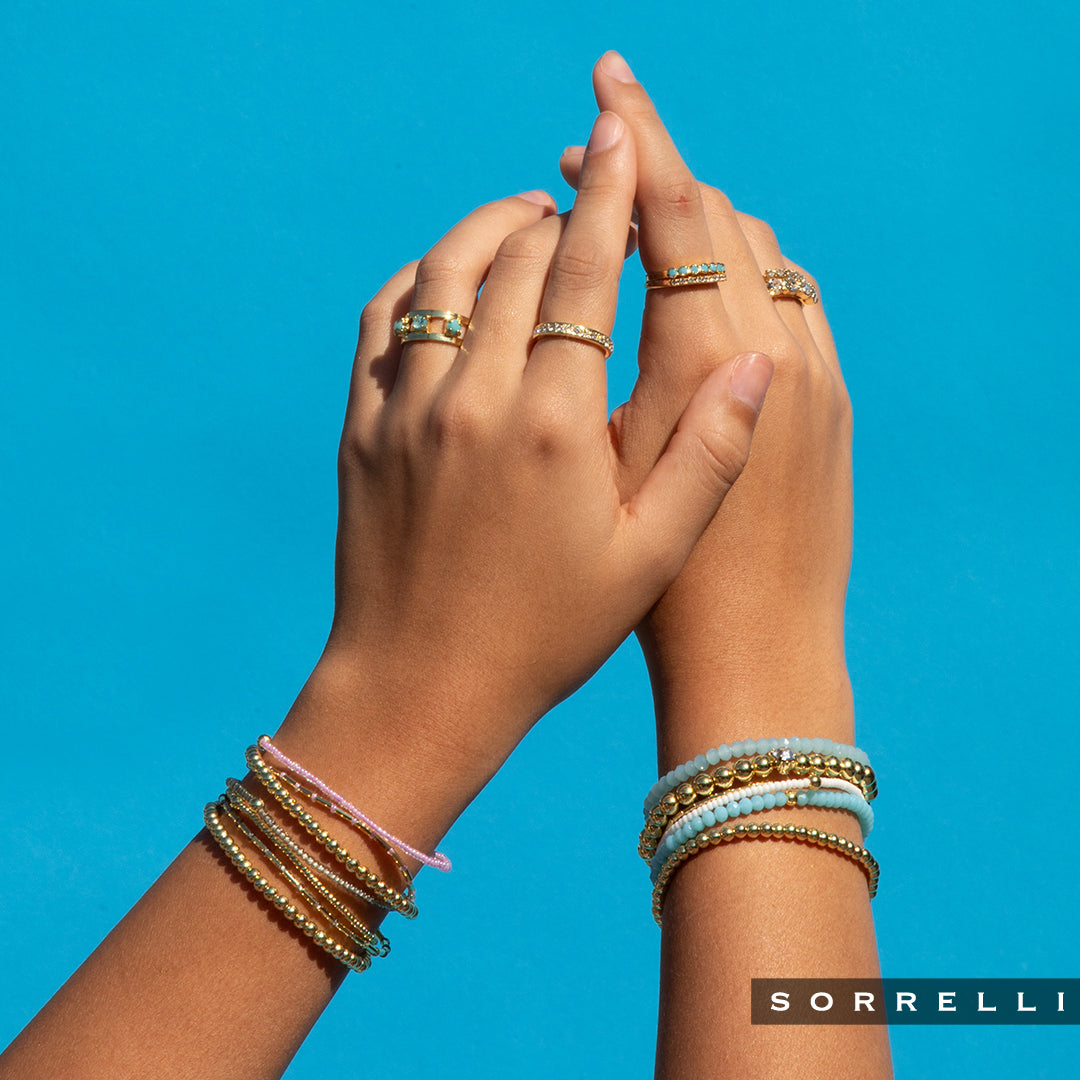 Crystal Studded Band Ring - RFM54BGPRT