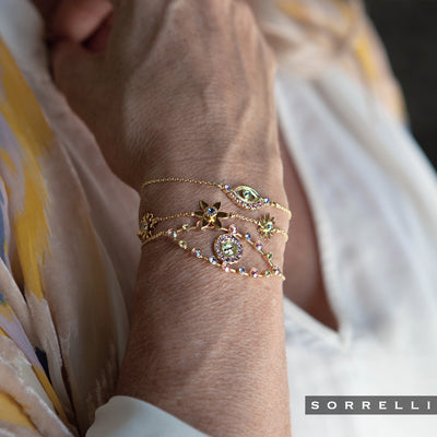 Mini Evil Eye Slider Bracelet - BEV6BGSPR