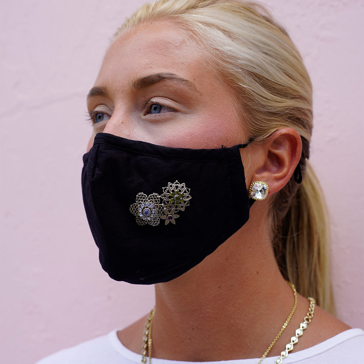 Product Image: Face Covering with Constance Magnetic Charm