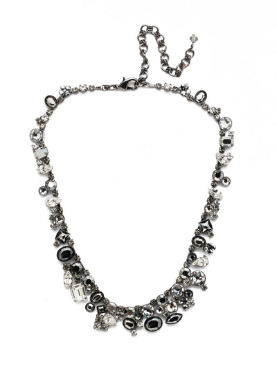 Colette Tennis Necklace - NAX8GMMMO - classic necklace From Sorrelli's Midnight Moon collection in our Gun Metal finish.