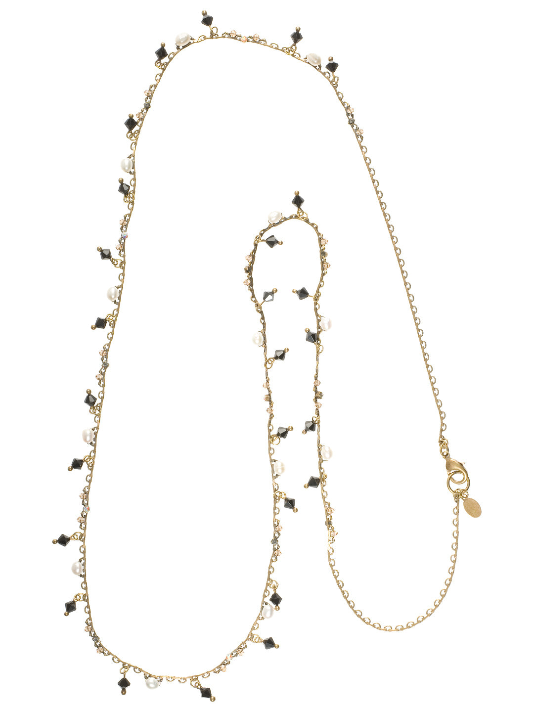 Elsa Long Necklace - NBU14AGEM - <p>The Elsa Long Necklace will go with any outfit. Layer it with your favorite necklaces to create the perfect look. From Sorrelli's Evening Moon collection in our Antique Gold-tone finish.</p>