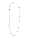Crystal Channel Long Necklace