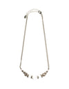 Crystal Beaded Chain Tennis Necklace