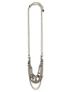Glamorous Crystal and Chain Bib Necklace
