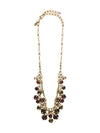 Glittering Double-Strand Crystal Bib Necklace Statment Necklace
