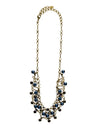 Clustered Crystal and Bead Tennis Necklace