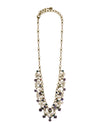 Clustered Crystal and Bead Tennis Necklace