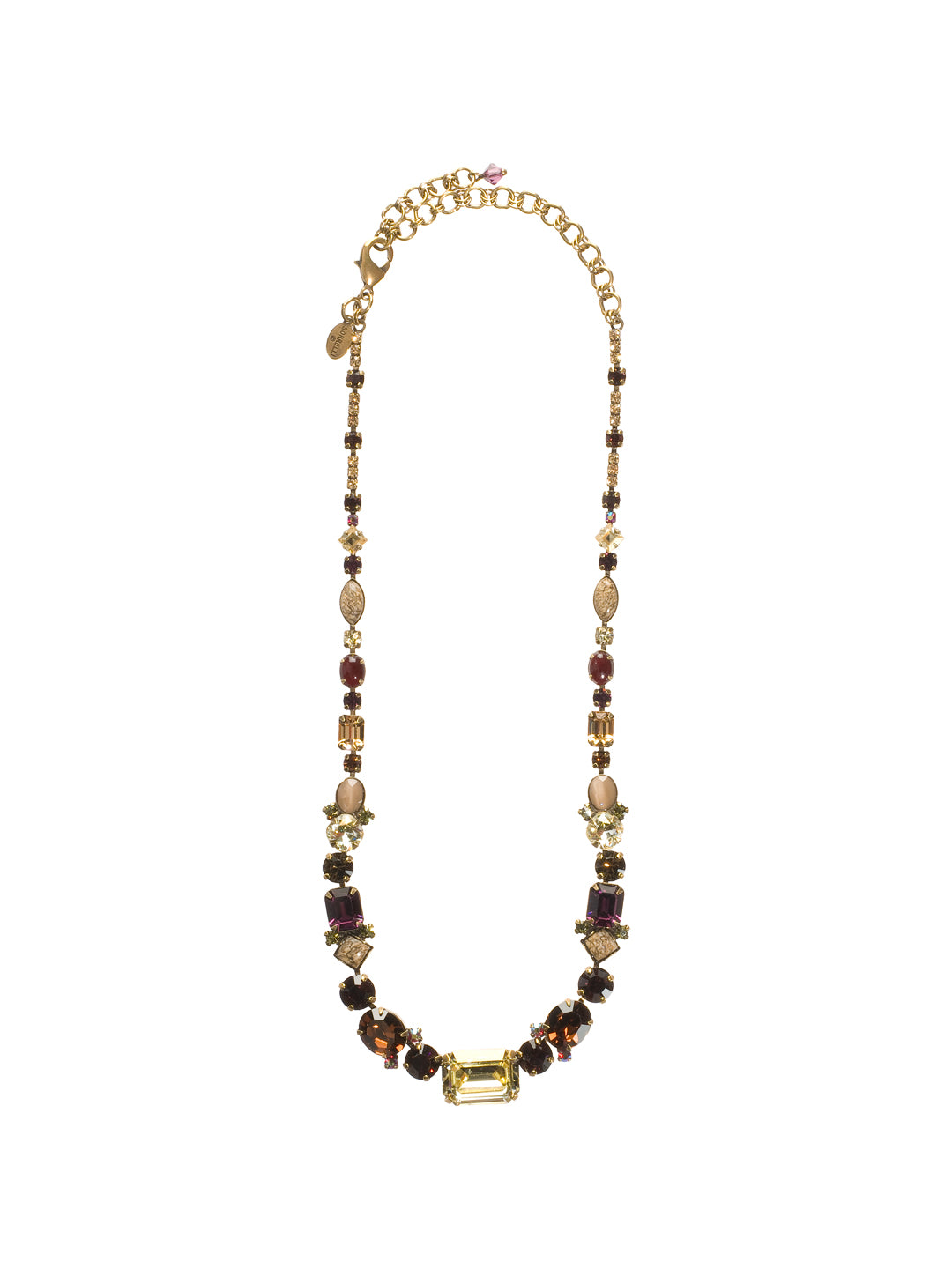 Center of Attention Tennis Necklace - NCF9AGTAP