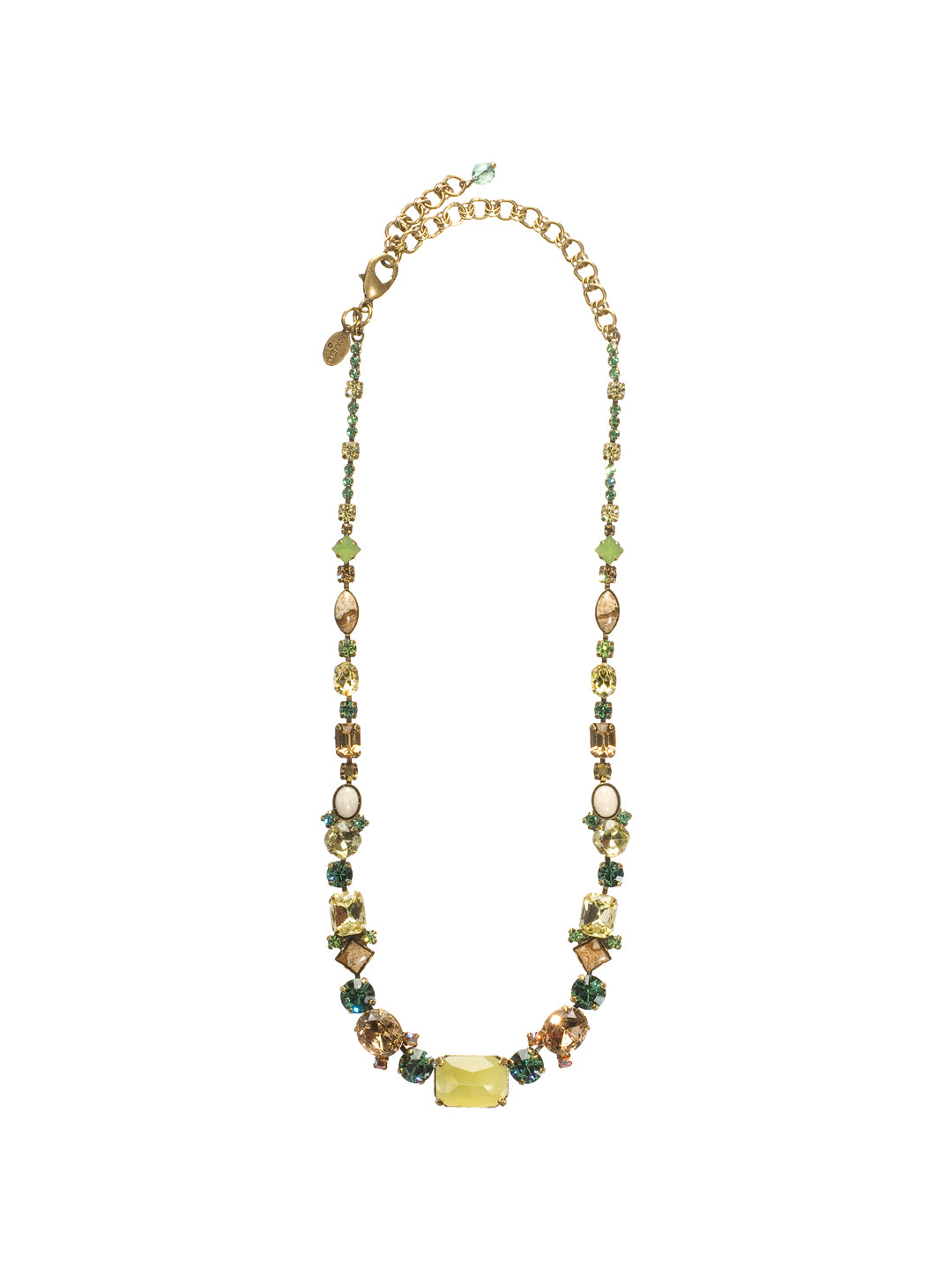 Center of Attention Tennis Necklace - NCF9AGWL