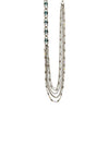 Layered Long-Strand and Crystal Necklace