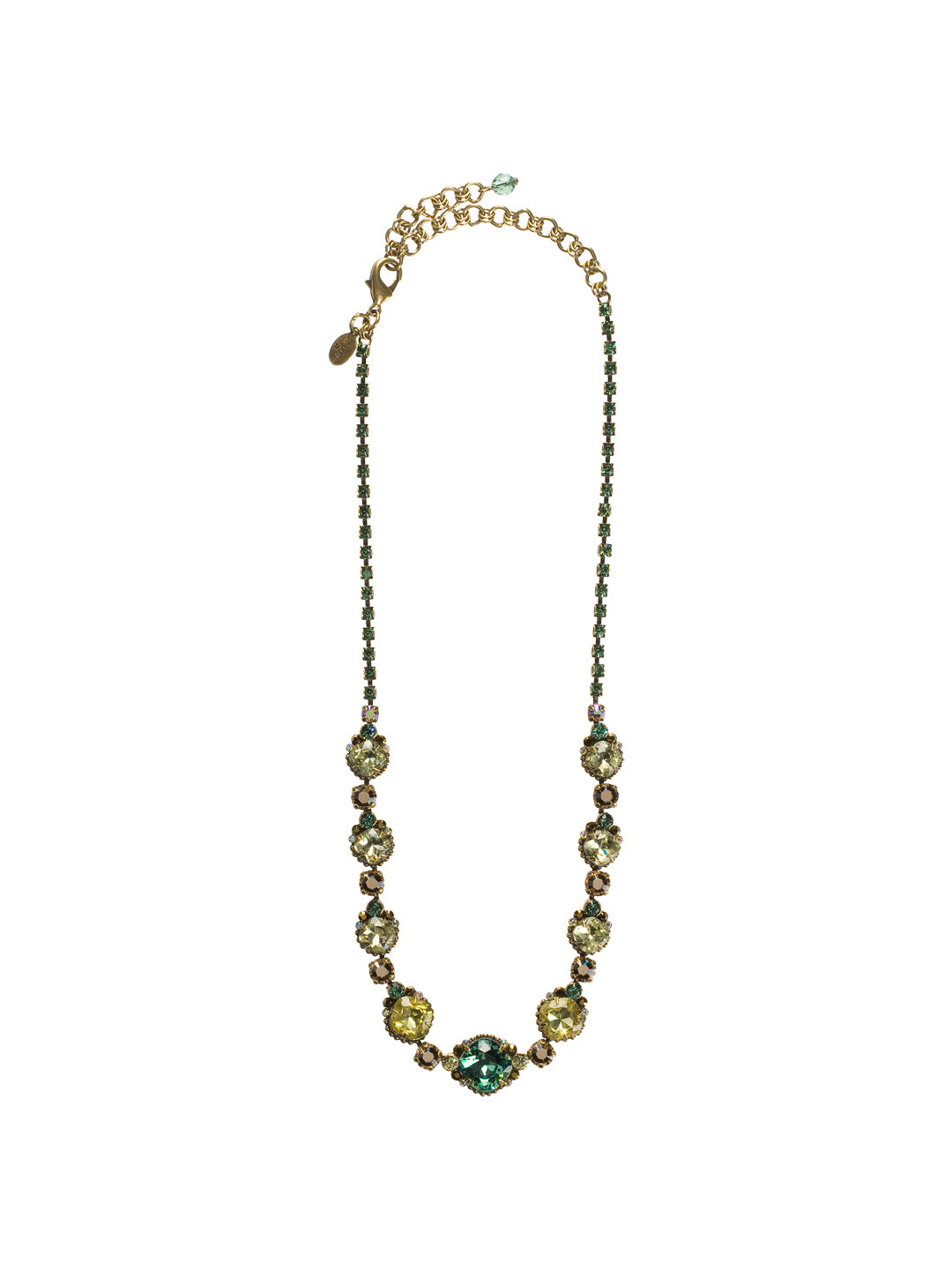 Crystal Strand Necklace Tennis Necklace - NCG3AGWL