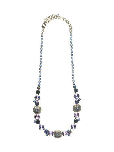 Glam Overload Necklace - NCM16ASHY - Pendants, gems, and tons of sparkle; what more could you ask for? With so many different styles in one piece can be worn with any outfit. Pair this sparkling statement necklace with anything in your closet for a fun new twist. From Sorrelli's Hydrangea collection in our Antique Silver-tone finish.