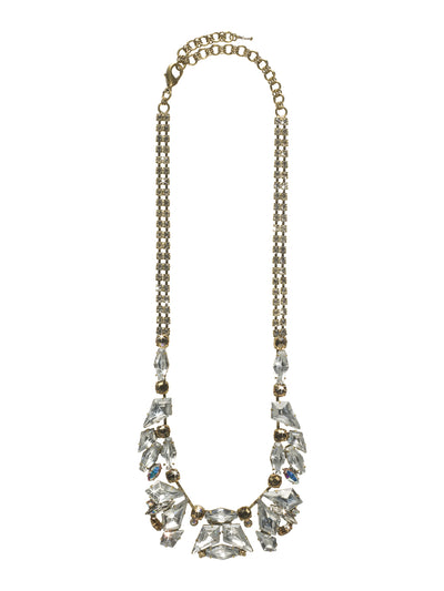 Cross your Heart and Hope To Shine Necklace Classic Necklace - NCN19AGSDU - Heat up your style with this icy design. Clusters of chunky crystal icicles on a double rhinestone chain will keep you looking cool throughout the season. From Sorrelli's Stardust collection in our Antique Gold-tone finish.
