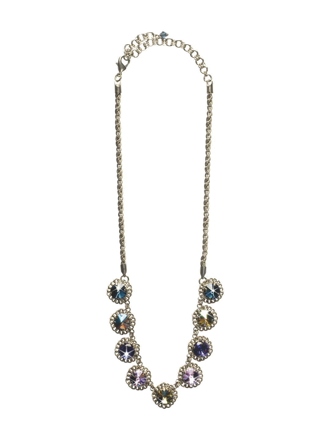 Roped In Statement Necklace - NCN1ASHY - One strand and you'll be roped in. Go back to the basics with this necklace of crystals, in a vintage inspired setting that will add glamour to any look. From Sorrelli's Hydrangea collection in our Antique Silver-tone finish.