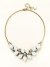 Dare To Pear Crystal Statement Necklace