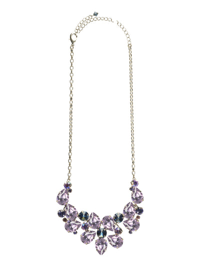 Dare To Pear Crystal Statement Necklace - NCP3ASHY - Feel your confidence boost when you place this bib necklace onto your collar. A gorgeous cluster of sparkling teardrop crystals make a bold statement, but you'll be the one who's shining bright! From Sorrelli's Hydrangea collection in our Antique Silver-tone finish.