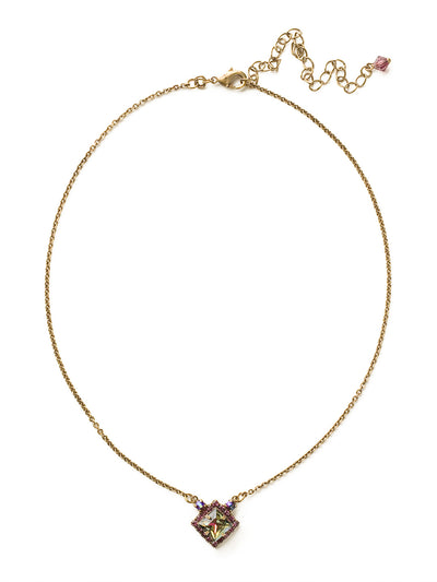 Perfectly Pointed Pendant Necklace - NCP9AGVO - <p>Keep it classy with this simple yet eye popping pendant necklace. The clean chain makes this piece one for continuous wear. Wear it to work during the day, then at night to dress up any out on the town outfit. From Sorrelli's Volcano collection in our Antique Gold-tone finish.</p>