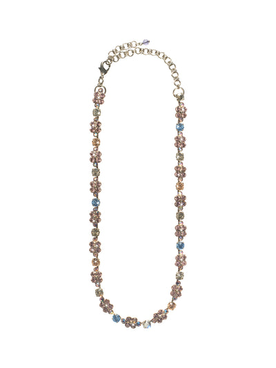 Graceful Glitz Classic Necklace - NCQ6ASDX - <p>An elegant design places a multitude of round crystals together to create a positively precious piece. Floral-like patterns will leave you in a sunny, sparkling haze. From Sorrelli's Dixie collection in our Antique Silver-tone finish.</p>