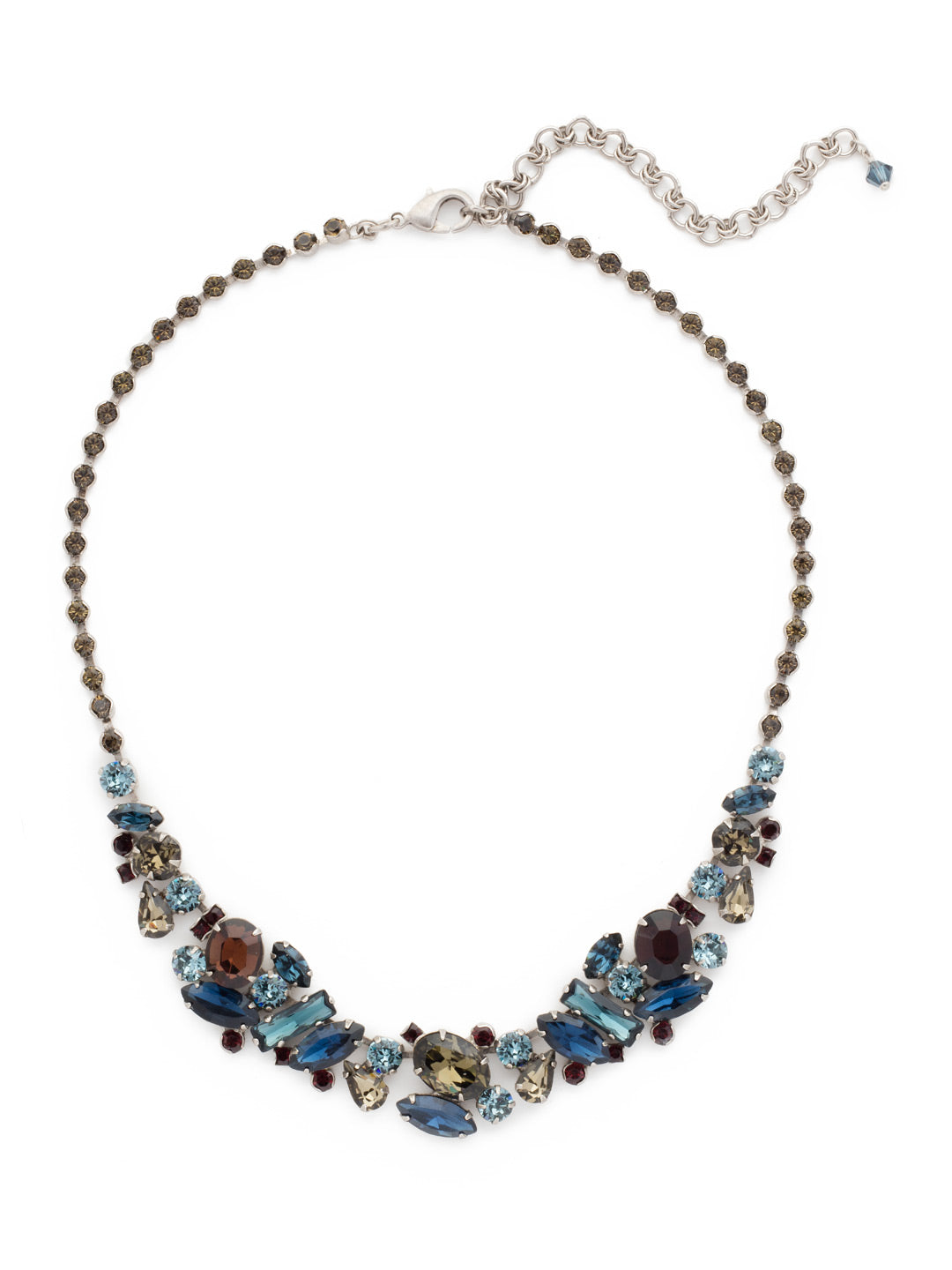 Abstract Crystal Collar Necklace - NDG11ASBBR