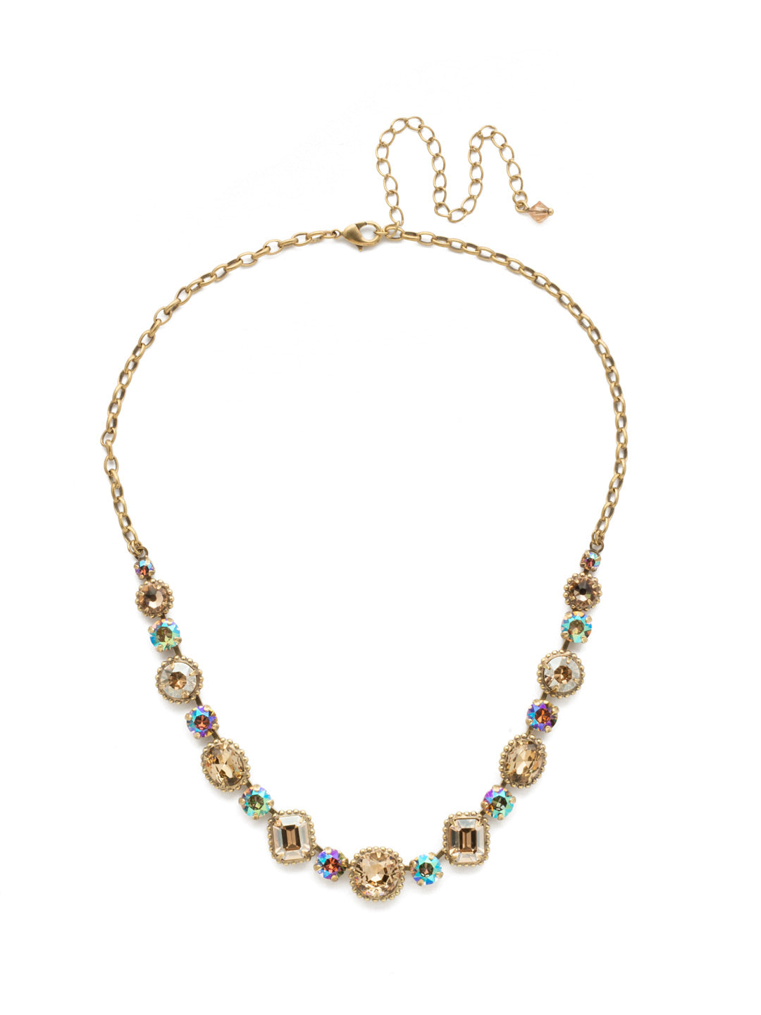 Embellished Elegance Necklace - NDK14AGNT