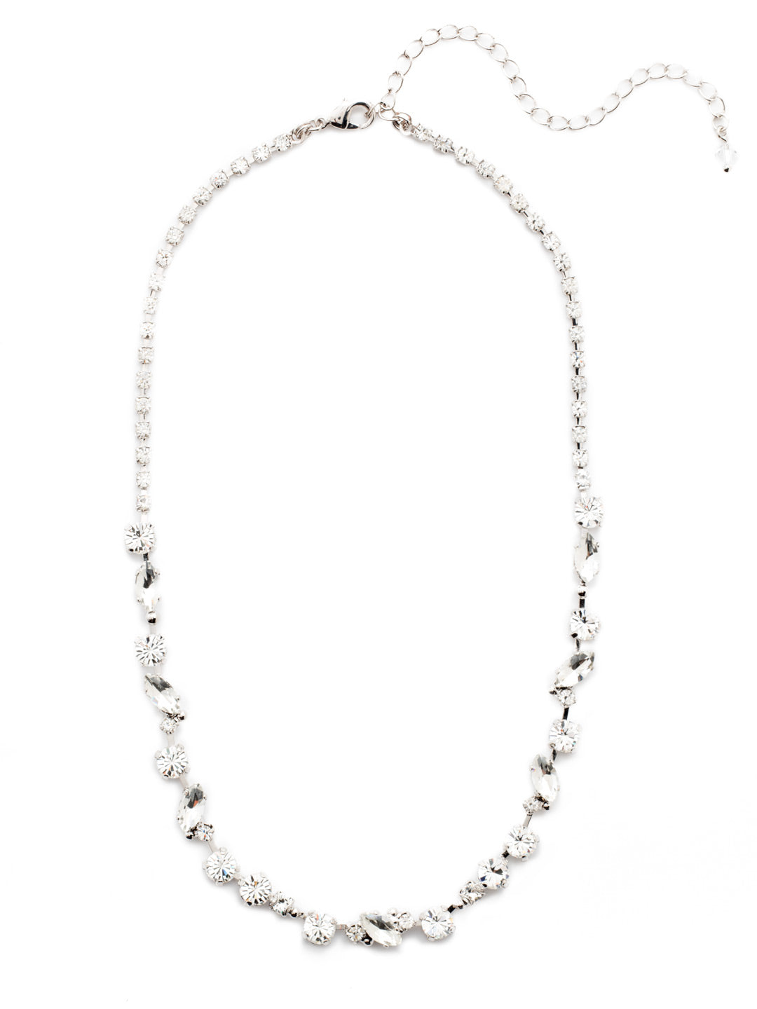 Simply Stated Tennis Necklace - NDN1RHCRY