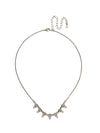 Twinkling Thistle Tennis Necklace