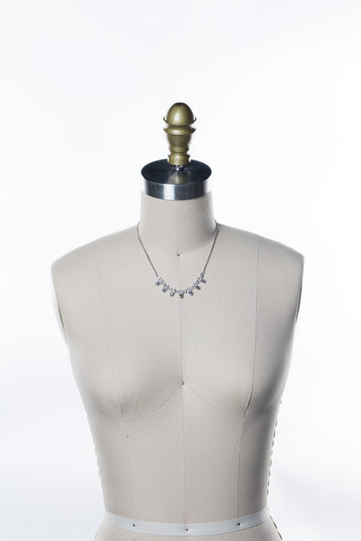 Twinkling Thistle Tennis Necklace - NDN46RHCRY