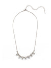 Twinkling Thistle Tennis Necklace