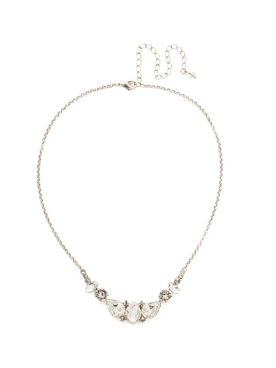 Crysanthemum Statement Necklace - NDN4ASCRY - <p>A sweet, petite style whose whimsical design adds just the right amount of flair to any look. From Sorrelli's Crystal collection in our Antique Silver-tone finish.</p>