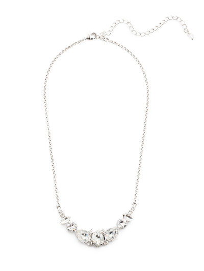 Crysanthemum Statement Necklace - NDN4RHCRY - <p>A sweet, petite style whose whimsical design adds just the right amount of flair to any look. From Sorrelli's Crystal collection in our Palladium Silver-tone finish.</p>