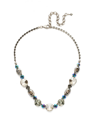 Full Circle Statement Necklace - NDQ43ASCRO - <p>Need a look that goes full circle? Three circular rivoli crystals mix with other round and oval gems in this everyday stunner. A rhinestone chain completes the look for all-around allure. From Sorrelli's Crystal Rock collection in our Antique Silver-tone finish.</p>
