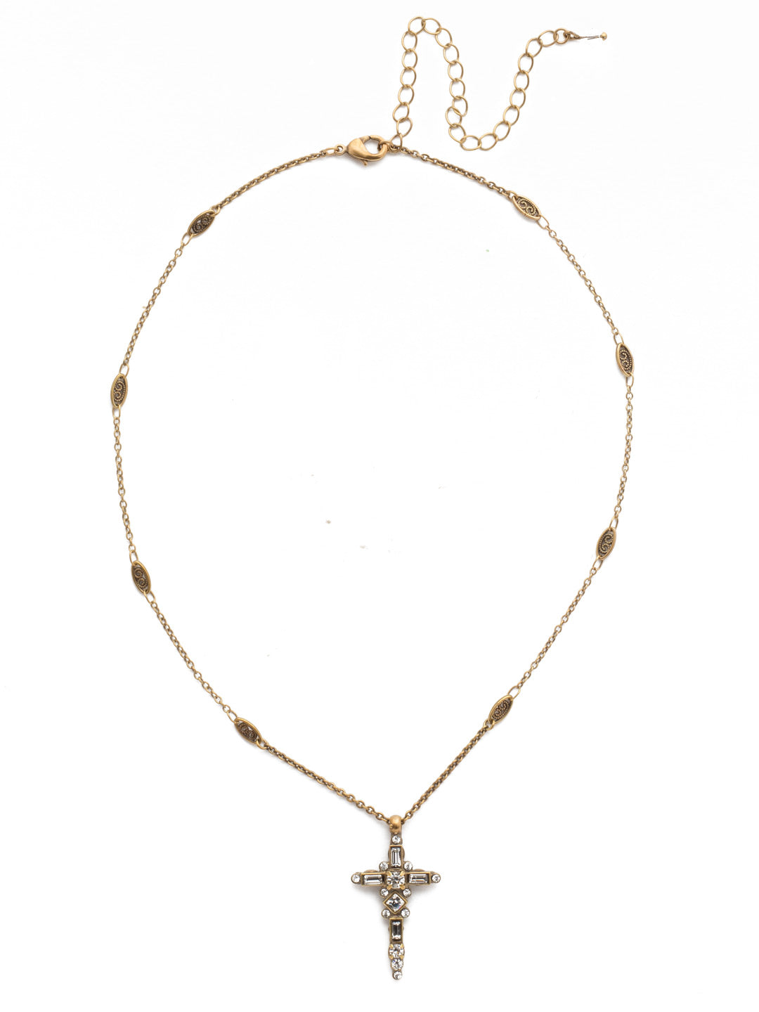 Product Image: Delicate Sliding Cross Pendant Necklace