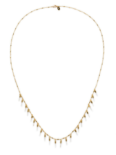 Dangling Medallions Necklace Tennis Necklace - NDW26BGCRY - <p>A series of medallions hang from this chain making it the ideal accessory to be layered or worn alone. From Sorrelli's Crystal collection in our Bright Gold-tone finish.</p>