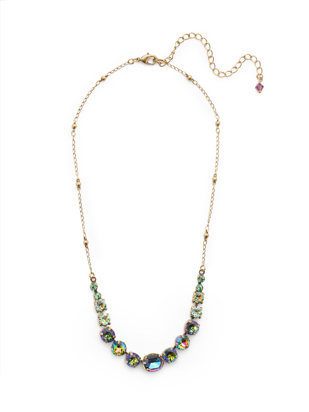 Jules Tennis Necklace - NDZ45AGVO - <p>Simple with a dash of sparkle. The Jules Tennis Necklace is perfect for a layered look or to be worn alone. From Sorrelli's Volcano collection in our Antique Gold-tone finish.</p>