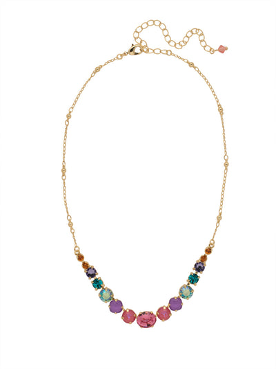 Jules Tennis Necklace - NDZ45BGHBR - <p>Simple with a dash of sparkle. The Jules Tennis Necklace is perfect for a layered look or to be worn alone. From Sorrelli's Happy Birthday Redux collection in our Bright Gold-tone finish.</p>