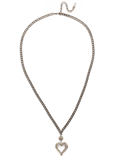 Adelynn Long Strand Necklace - NEC21ASPLP - Layered to perfection! Get the look of three line necklaces in one. This long strand features a strands of darling hearts, pearls, crystals and more. Full of dainty details and sparkle galore. From Sorrelli's Polished Pearl collection in our Antique Silver-tone finish.